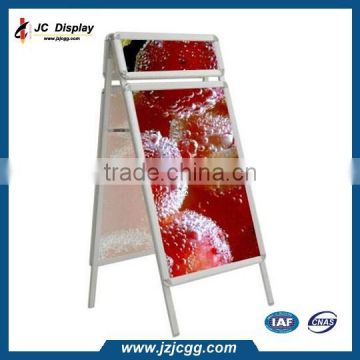 China 2015 new products aluminum display stand,high quality poster stand with header