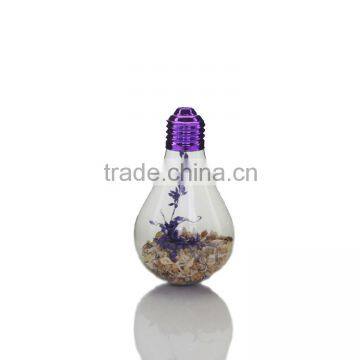 Clear Bulb Shape Hanging Wishing Glass Bottles,Glass Drift Jars With Message photo-2