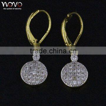 2016 newest fashion brass earring jewelry metal brass earring