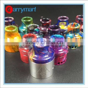 New design 24mm resin dtip 528 goon driptip resin mix color