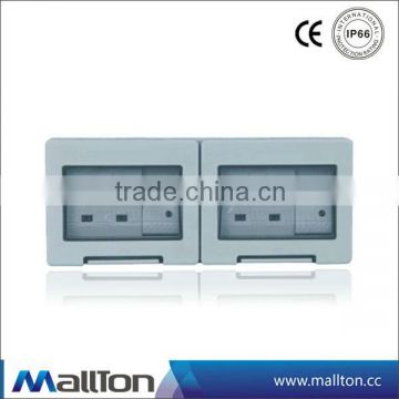 IP55 Weather Protected 13A Double Switch Socket