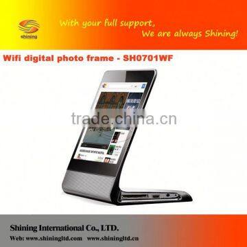 SH0701WF 7" digital photo frame support usb sd memory card