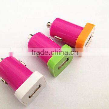 for iphone charger DC 12/24V mini in-car charger OEM package cute usb mobile phone car charger