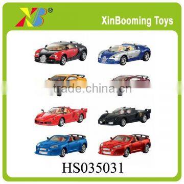 5CH 1:43Metal Raching Car with Light (4styles/8colous)