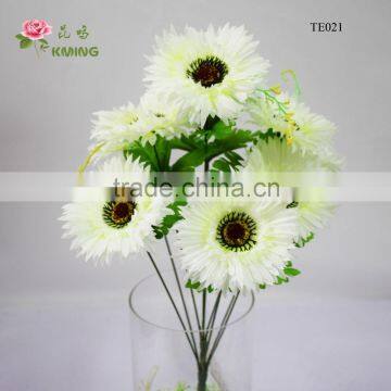 Factory of Cheap Silk Flower Bushes Berbera Daisy Flower photo-2
