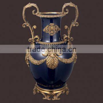 C21 chinese blue vase home decoration