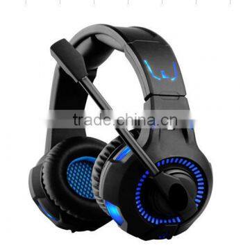 Game Headset Stereo Headband Headphone USB 3.5mm LED with Mic for PC