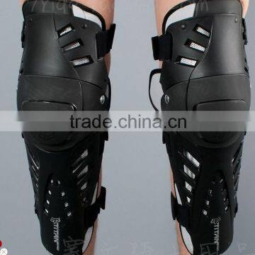 Protective Motorcycle Racing Knee Guard Motorbike Cycling Shin Anticollision Protector Pads-Black+Red