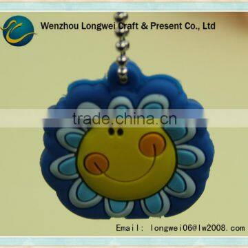 cute gift 2d pvc rubber keychain/pvc keychain machine