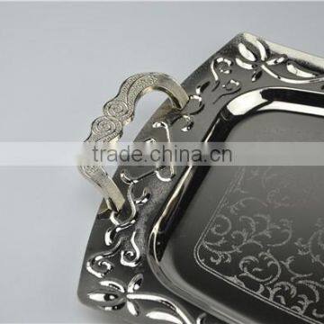Silver Stainless Steel Fruit Tray T361
