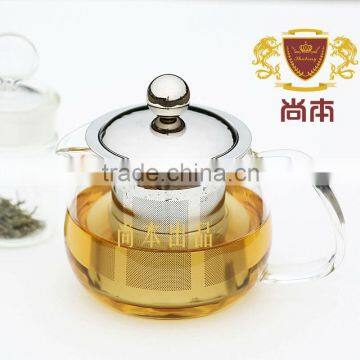 2016HOT SALES hand made heat resistant borosilicate exotic glass teapot glass tea set glass pot