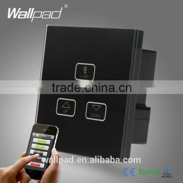 Best Quality WIFI 3 Gang Dimmer Switch Wallpad Black Glass Wireles WIFI Remote 3 Gang Touch Panel Dimmer Dimming Control Switch