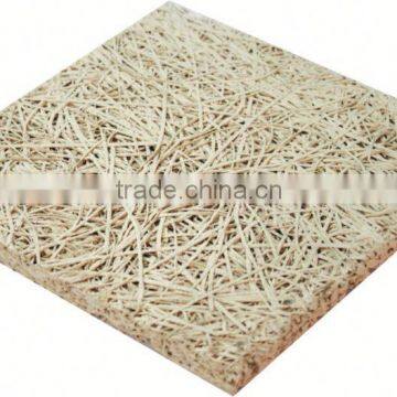 Wood wool acoustic panel interior fiber cement board