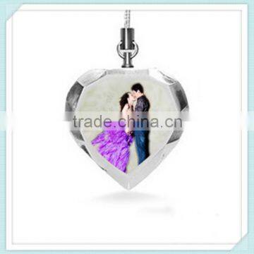 New arrival Wedding Gift Crystal Photo Frame Printed Keychain