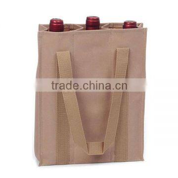 Cheap Polyester 3 Bottle Wine Bag