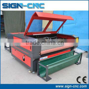 SIGN 1610 auto feeding laser cutting machine for fabric