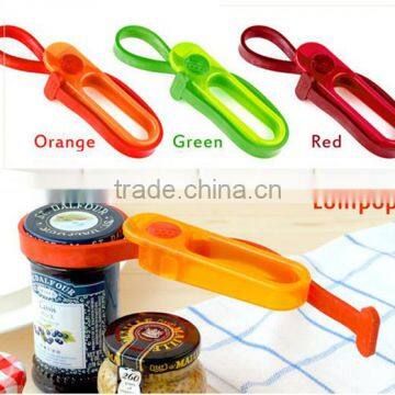 Eco-friendly colorful adjustable customized logo silicone can opener easy use