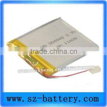 Rechargeable lipo Battery 3.7V 450mAh for MP3,MP4