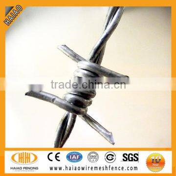 Wholesale high quality hot dipped galvanized types of barbed wire