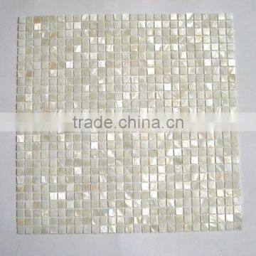 300*300mm Brick tile Chinese frshwater shell mosaic for wall decor