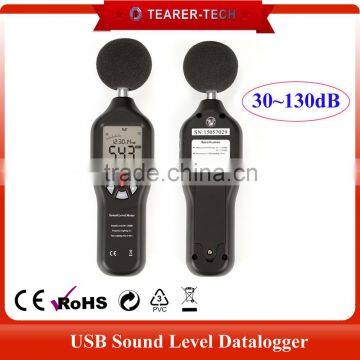 High quality USB interface 30~130dB sound datalogger for noise measurement TL-200