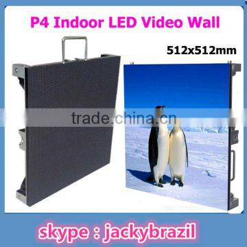 Good Full color P4 indoor xxx video play led screen/P4 indoor rental led display