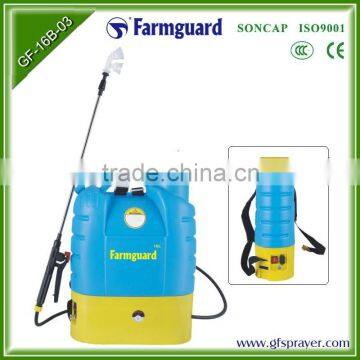 16L PE Electric paint sprayer knapsack electric mist agricultural sprayer