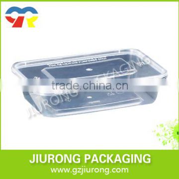 plastic food container rectangular with lid custom made