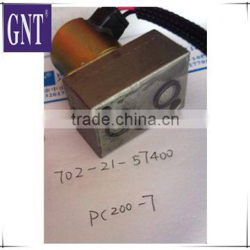 PC200-7 excavator parts 702-21-57400 solenoid valve