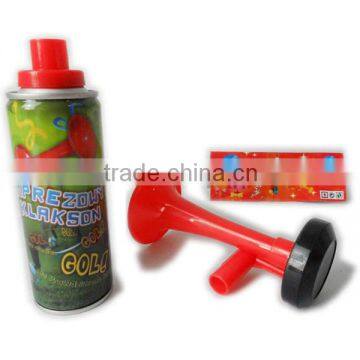 Hand push red plastic tuba for kids