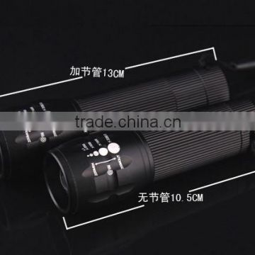 Zoomable Cree Q5 Flashlight led zoom light