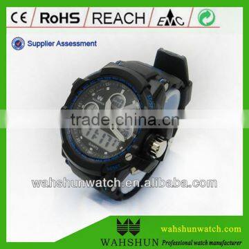2013 Digital blue light man's new arrival power reserve watch for man
