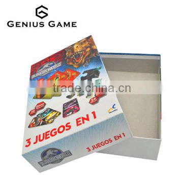 Customized 3 JUEGOS EN1 cardboard puzzle jigsaw