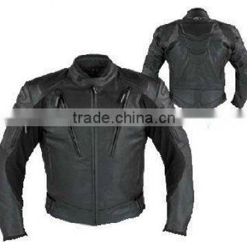 DL-1185 Leather Motorbike Racing Jacket