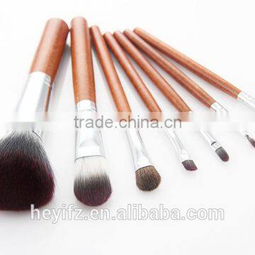 Hot Selling Vegan Travelling Wooden Handle 7PCS Leopard Makeup Brush Set With Cylinder Cup photo-6