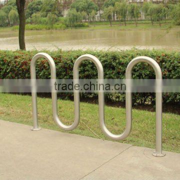 2012 Latest Stainless Steel 5 Wave Bike Rack