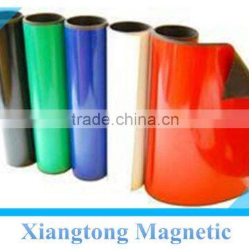 flexible isotropic extruded magnetic vinyl roll rubber magnetic adhesive roll/rubber magnet in roll