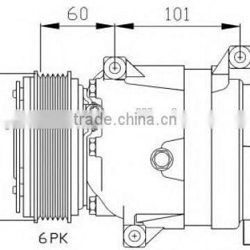 auto conditioning compressor V5 for RENAULT