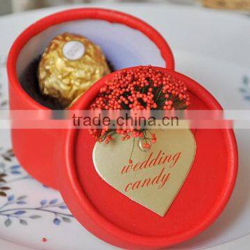 Red Wedding Gift Candy Personalized Box