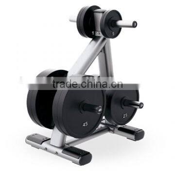 Gym Weight Plate and Barbell Storage Rack