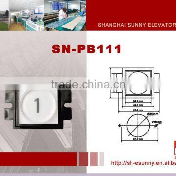 Advanced design high quality square elevator service tool/elevator push button/SN-PB111