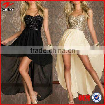 New 2014 Nude Bandage Party Dress Black/Gold Sequined Strapless Vestidos Sexy Club Dress Bohemian Dresses Elegant Party Dresses                        
                                                Quality Choice