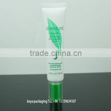 15g small capacity nozzel cosmetic tube for To black whitening gel packaging