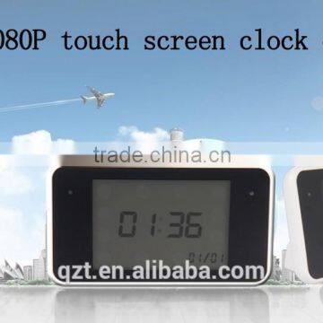 Touch screen clock camera Multi-function 1080P HD hidden led clock camera