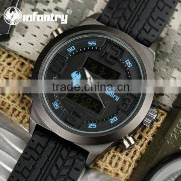 INFANTRY Sport Quartz Rubber Military Complete Calendar Watch photo-4