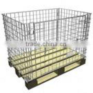 Heavy Duty Wholesale Fixed On Pallet Chrome Wire Basket