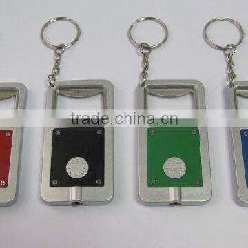 plastic keychain light with opener