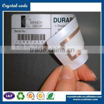 China manufacturer printed custom printing scale rfid label