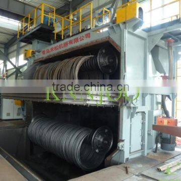 Qingdao KNNJOO Double Station Coiled Wire Shot Blasting Machine