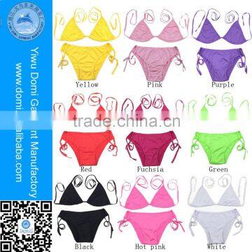 Domi 9 Colors 2 Pcs Women's Sexy Brazilian Bikini Swimwear Swimsuits Bathing Suit